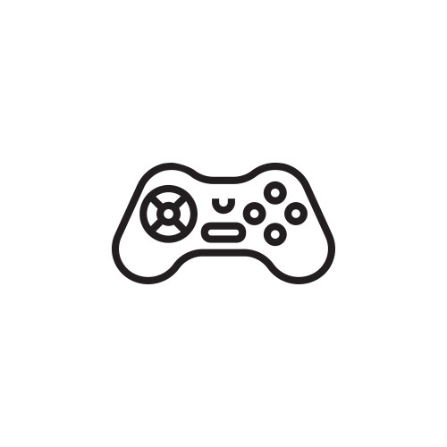 Stick game icon computer component outline vector image