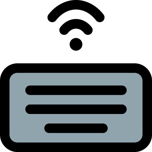 Wireless computer keyboard much easier to use vector image