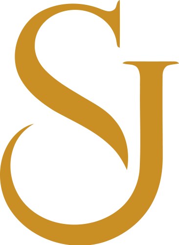 luxury sj logo vector