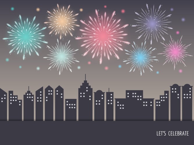 Fireworks Royalty Free Vector Image - VectorStock