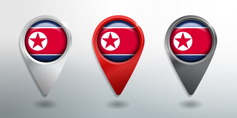 3d pointer tag and location marker with round vector image