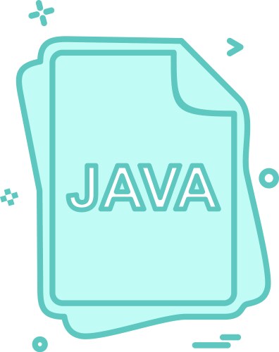 Java file type icon design vector image