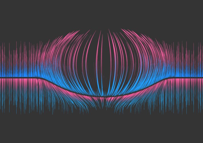 Sound wave equalizer abstract background Vector Image