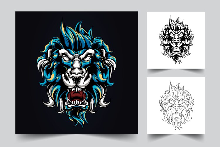 Lion king artwork Vector Image