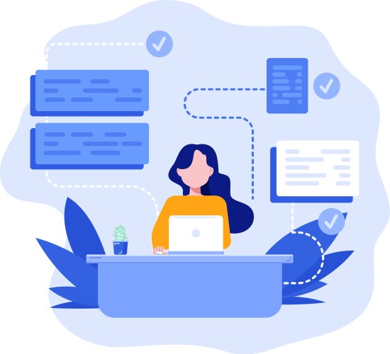 Software development and programming program code vektorbild