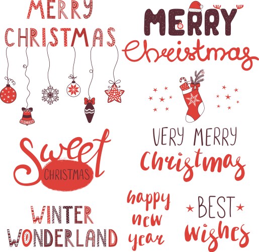 Short possitive messages inspirational quotes Vector Image