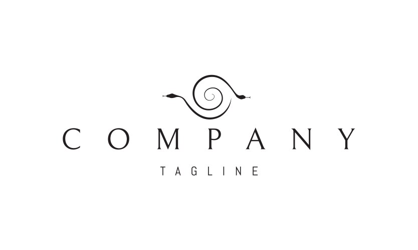 Logo on which an abstract image of eye Vector Image