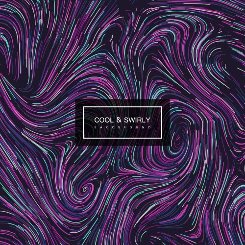 Abstract artistic curl background with swirled vector image