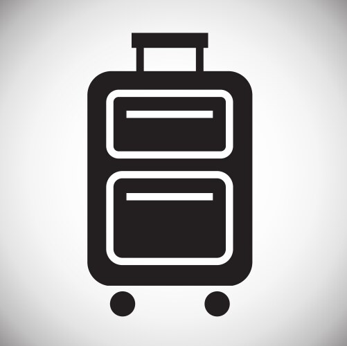Case icon on background for graphic and web design vector image