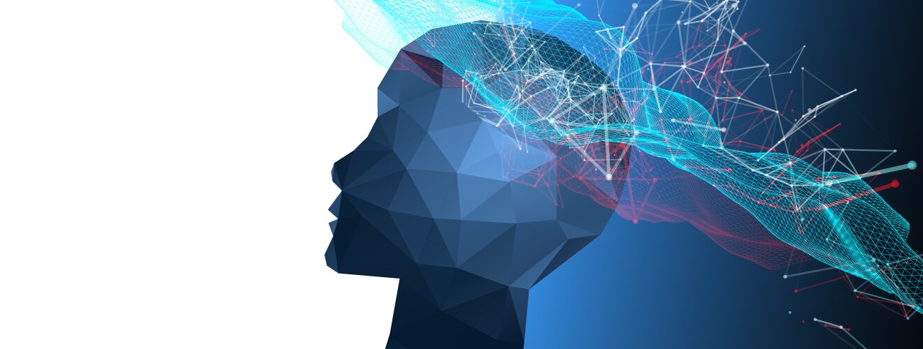 Ai artificial intelligence digital brain Vector Image