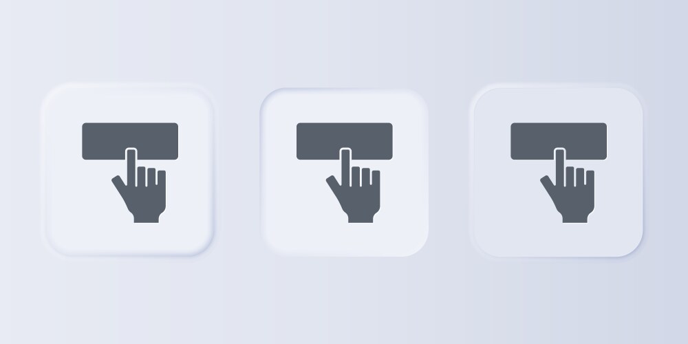 Grey computer keyboard icon isolated vector image