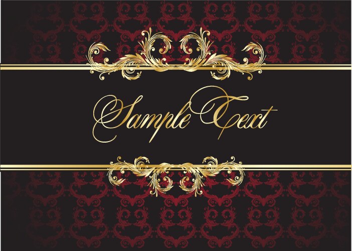 Elegant Red Floral Background Vector Image