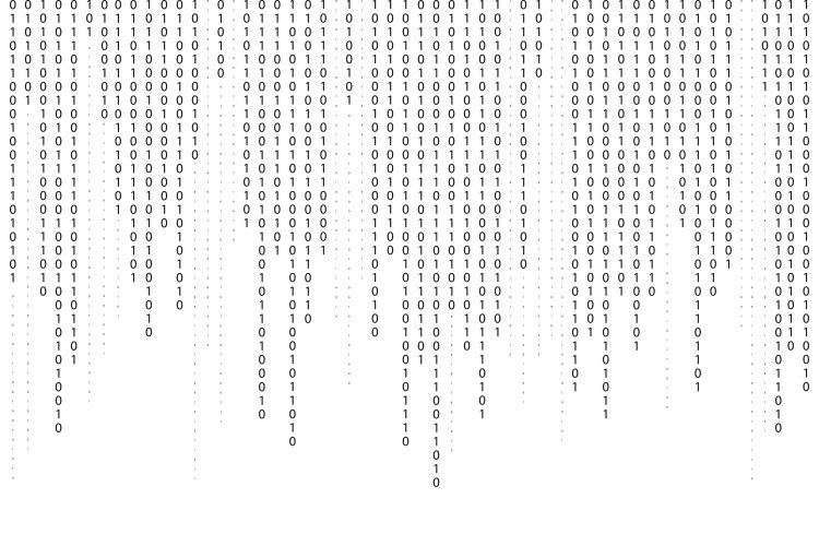 Binary Code Streaming Background vector image