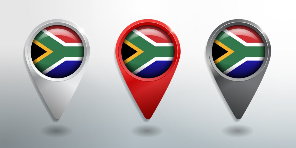 3d pointer tag and location marker with round vector image