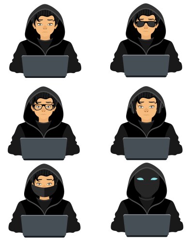 Young Hacker Programmer vector image
