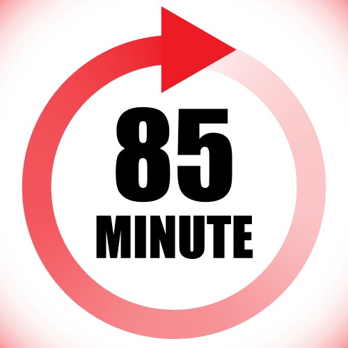 Numbers numerals dial time duration and schedule vector image