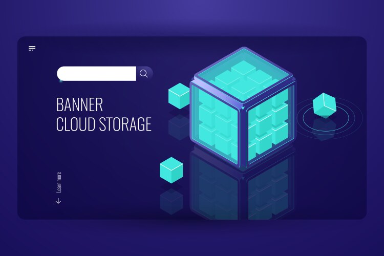 Blockchain feature security data cryptographic vector image