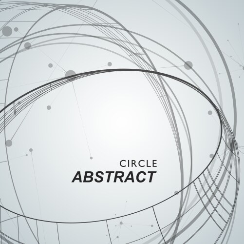Abstract background with overlapping circles vector image