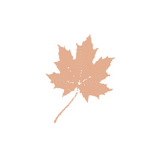 Autumn card with cute maple leaf Royalty Free Vector Image