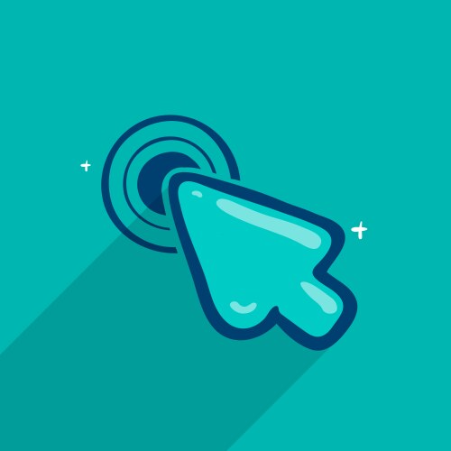 Interactive Cursor Pointer vector image
