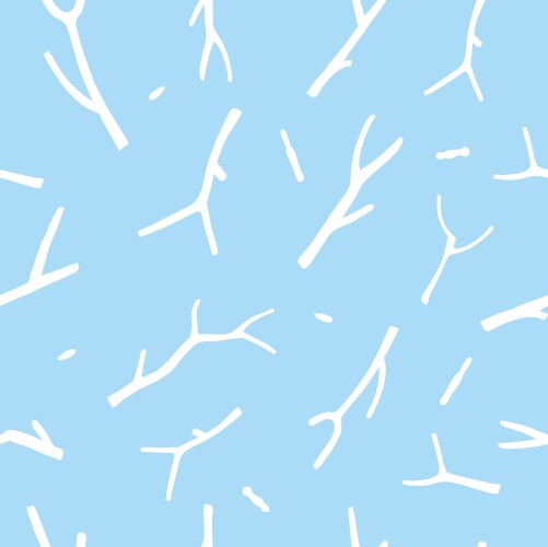 Christmas rustic seamless pattern with branch vector image
