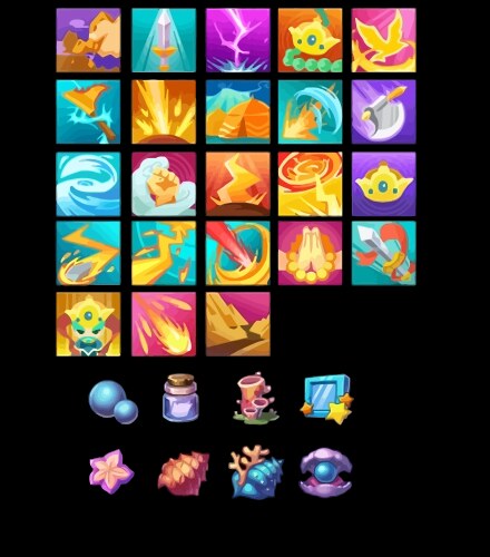 Complete set of level button game ui pop-up icon vector image
