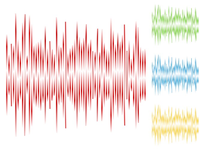 Eq equalizer element bar chart graph vector image