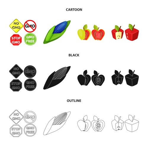 Isolated object of test and synthetic icon set vector image