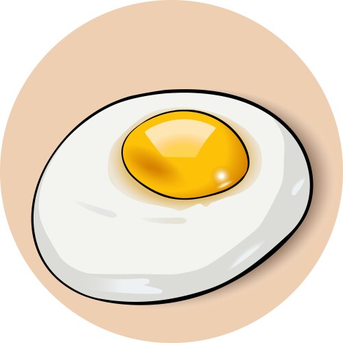 Fried eggs Royalty Free Vector Image - VectorStock
