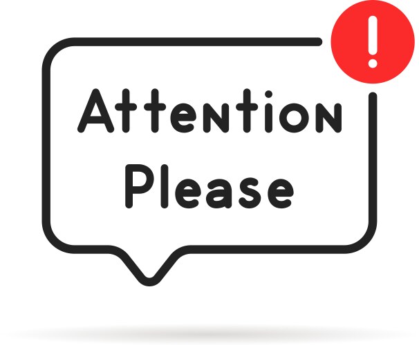 Attention Please Vector Images (over 1,500)