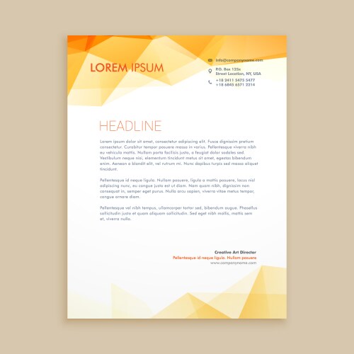 Architect or engineer letterhead template flat Vector Image
