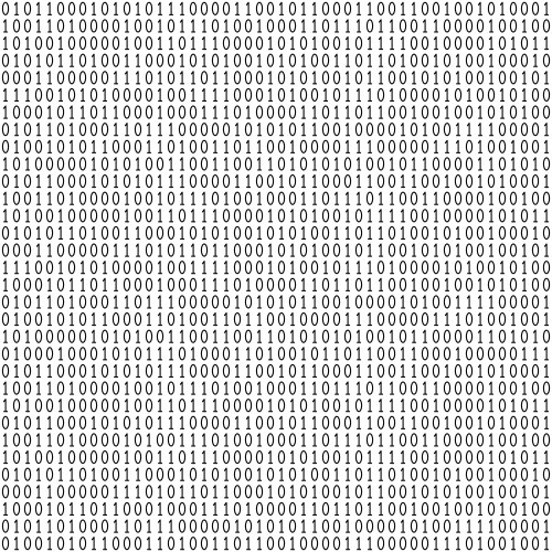 Binary code seamless pattern vector image