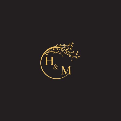 So nature theme logo initial concept with high Vector Image