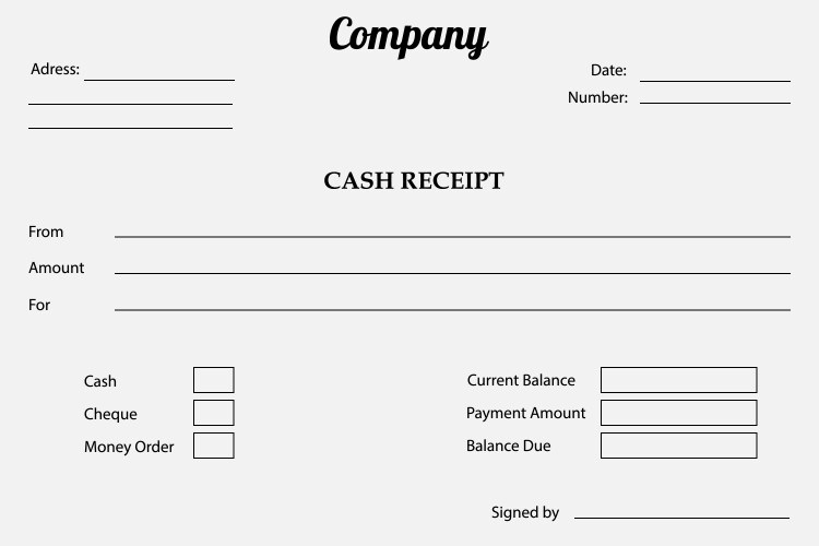 Receipt template vector image