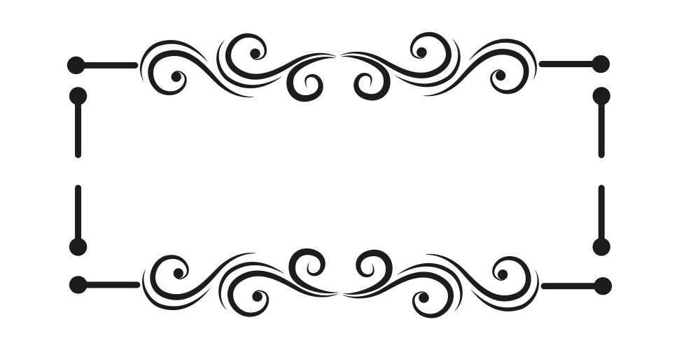 Blank template for text isolated box Royalty Free Vector