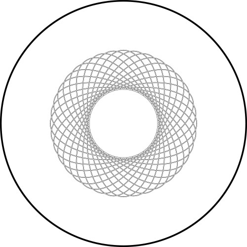 Spirograph abstract element circle shape vector image