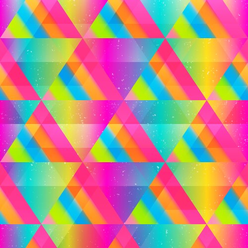 Pink triangle seamless pattern Royalty Free Vector Image