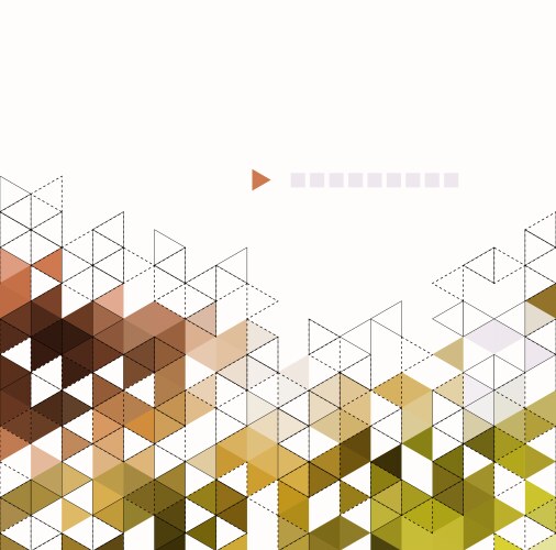 Abstract technology background with color triangle vector image