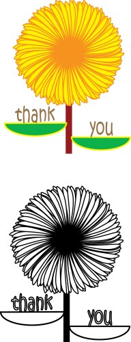 Flower thanksgiving vector image