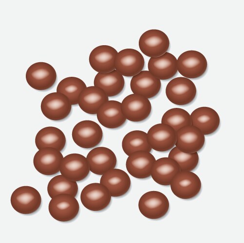 Pink candy balls round frame with place for your Vector Image