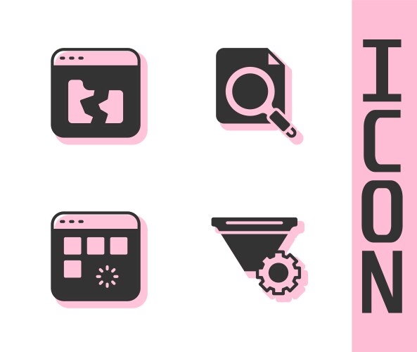 Set filter setting broken file loading data vector image