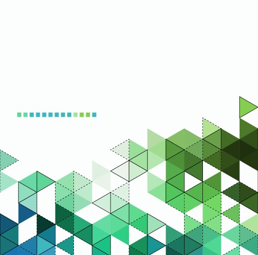 Abstract technology background with color triangle vector image