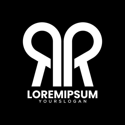 Double r logo Vector Images & Graphics for Commercial Use | VectorStock