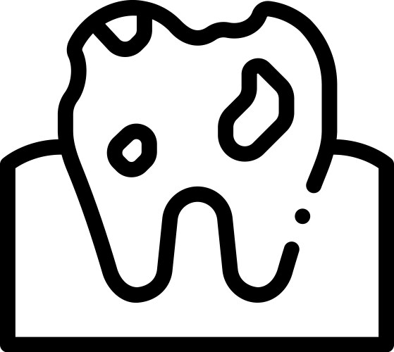 Dental veneer icon line art style design isolated – Royalty-Free Vector ...