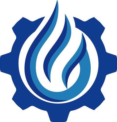 Gas station logo design Vector Image