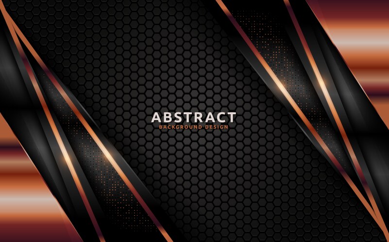 Dark abstract background with overlap layer vector image