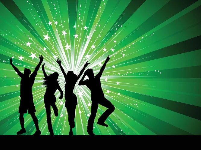 Dancing people Royalty Free Vector Image - VectorStock