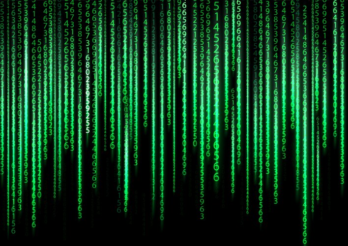 Technology binary background vector image