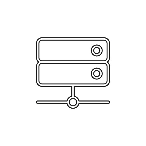 Server data racks - computer storage icon vector image