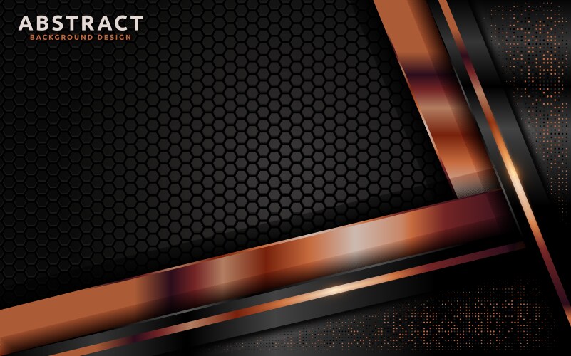 Dark abstract background with overlap layer vector image